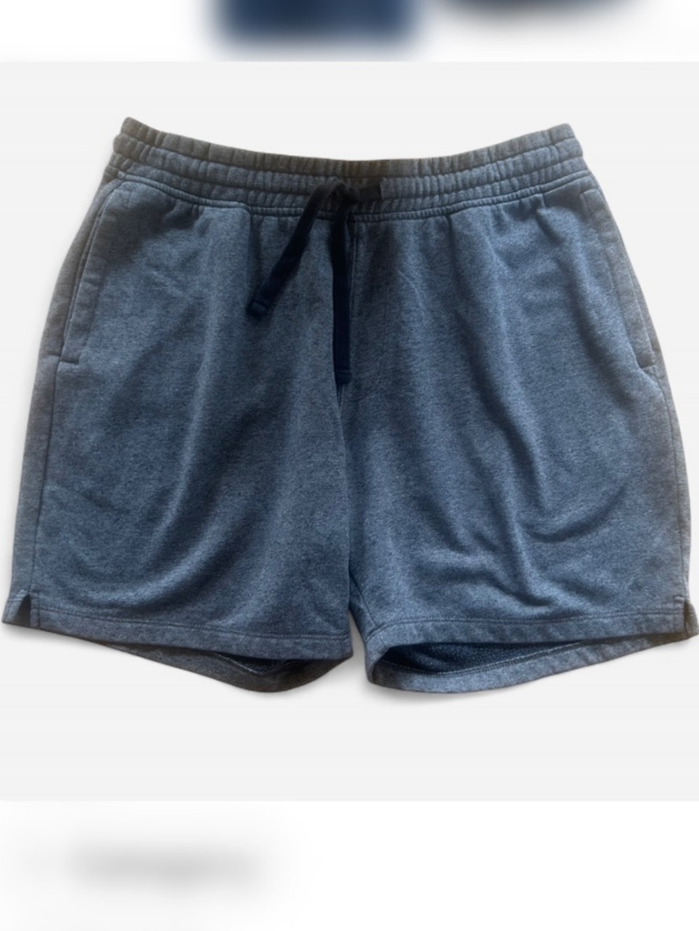 Old Navy Men's Gray Cotton Blend Sweat Shorts Drawstring Pockets Elastic Waist
